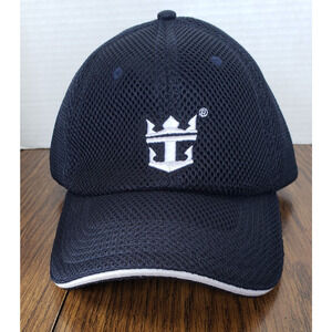Royal Caribbean DMR Classic Headwear Blue Mesh Ballcap Hat Strapback Navy Anchor